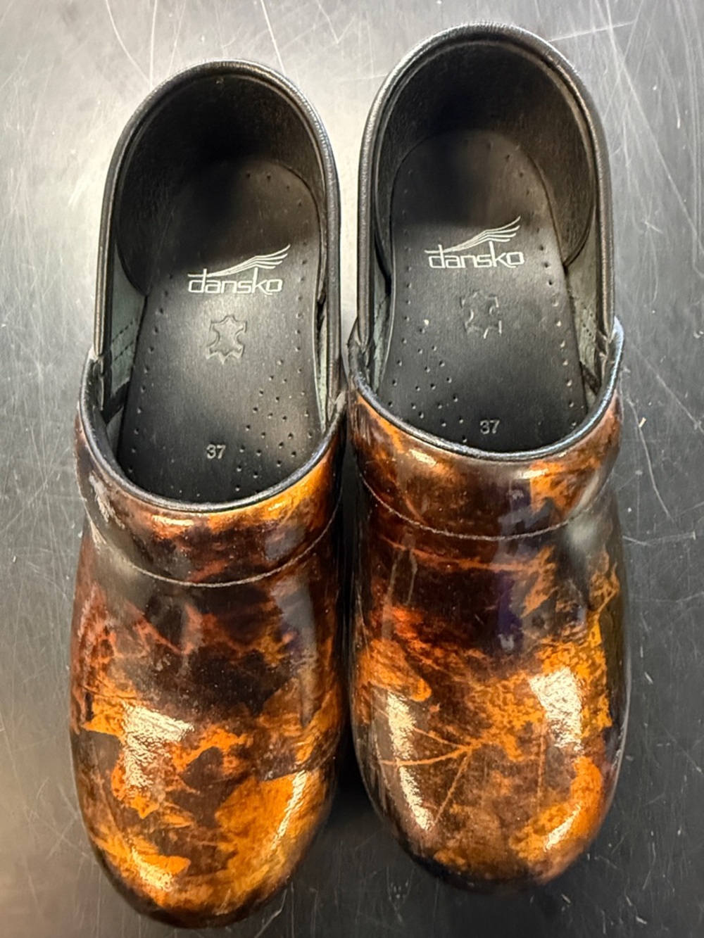 Dansko Men’s Slip-On Loafers in Tortoiseshell Brown & Black